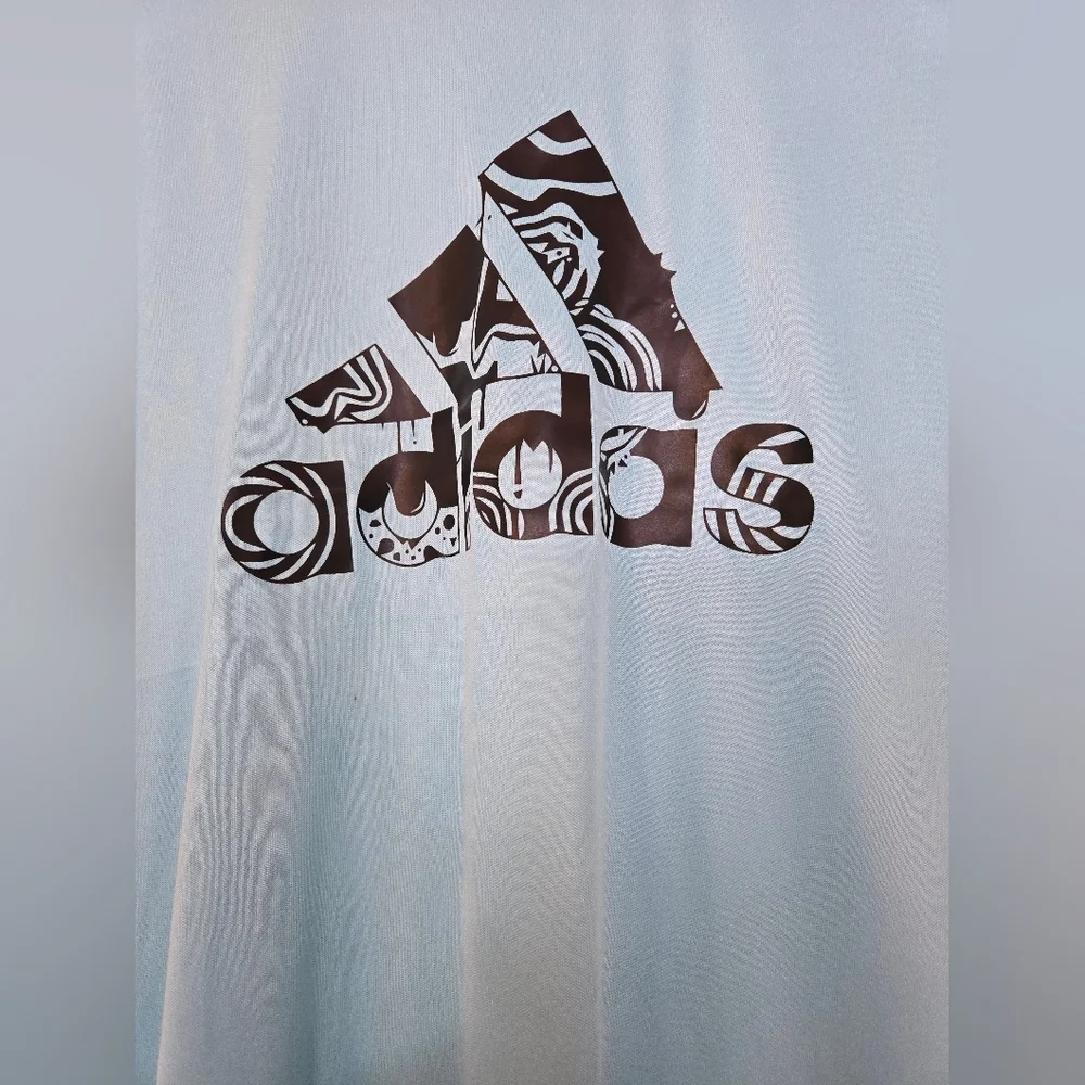 Adidas Men's Light Blue Graphic Tee Xl NWT